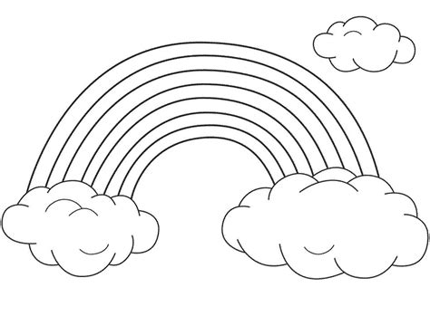 Free printable rainbow coloring sheets for kids that you can print out and color. Rainbow Coloring Pages for childrens printable for free