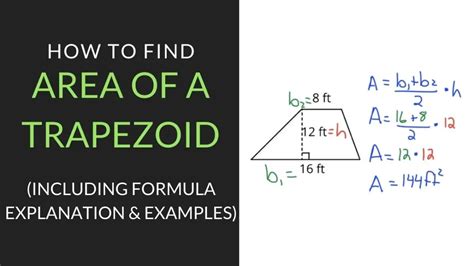 The Simple Formula For How To Find Area Of A Trapezoid Mathcation