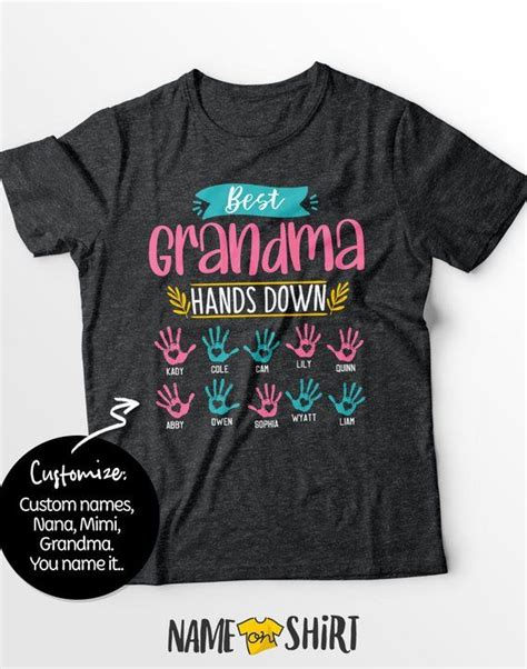 Best Grandma Shirt Grandma T For Grandma Nana Shirt Grandma Tshirt