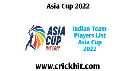 asia cup schedule players list india 2022 asia cup 2022 india squad players list crickhit