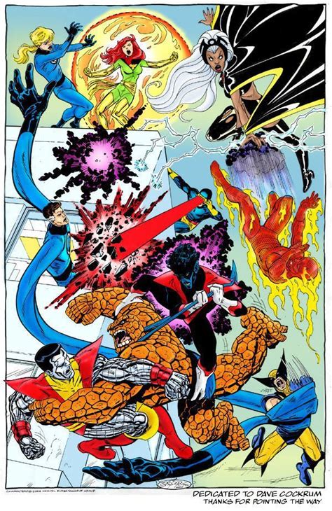 X Men Vs Fantastic Four By John Byrne Marvel Art Marvel
