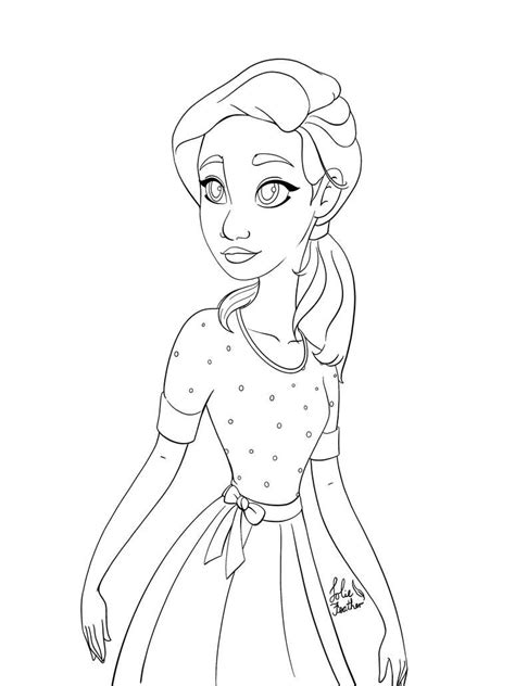 Colouring Page By Loliefeather On