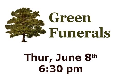 Green Funerals Belleville Public Library
