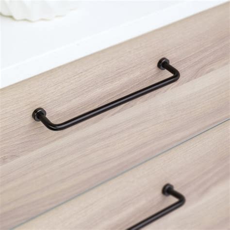 Victorian bow brass cupboard handles with polished finish p01222pb. L795 Lounge Handle Matt Black Painted Handle Installed ...