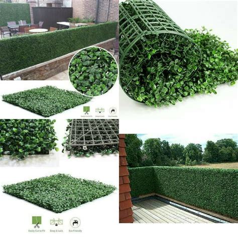 Artificial Boxwood Hedges Panels Privacy Synthetic Balcony Fencing Ivy