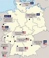 Map Of Us Army Bases In Germany - United States Map