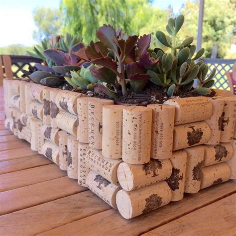 24 Great Diy Wine Cork Ideas For The Garden And Home Balcony Garden Web