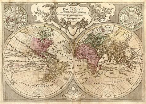 Antique Maps Old Cartographic Maps Antique Map Of The World Globe
