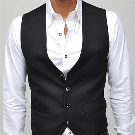 New Arrival Dress Vests For Men Slim Fit Mens Suit Vest Male