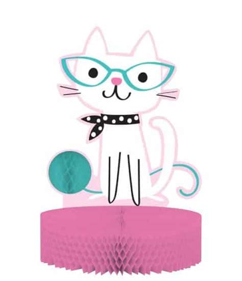 Purrfect Kitten Party Honeycomb Centrepiece Fun Party Supplies