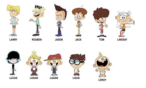 My Loud House Genderbend Names By 20jlucas On Deviantart