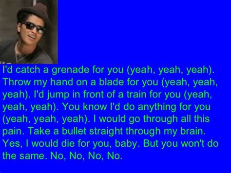 Grenade lyrics