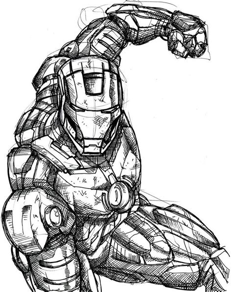 Ironman Inked Sketch By Greathouse Man Sketch Drawing Superheroes