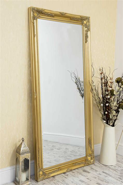 (it's us!) add glamour and a spacious feel to your home with mirrors in a variety of styles. Extra Large Wall Mirror Gold Antique Vintage Full Length 5Ft7x2Ft7 170cm X 79cm | eBay