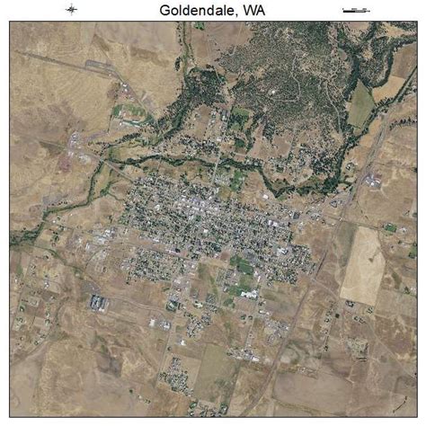 Aerial Photography Map Of Goldendale Wa Washington