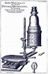 A Marshall Style Microscope with Blue Shagreen tube convering