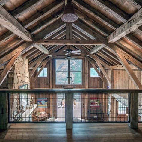 With the higher length of the structure, this cabin can show its floor to ceiling glass on the facades and houses the living room, dining area. Top 50 Best Rustic Ceiling Ideas - Vintage Interior Designs