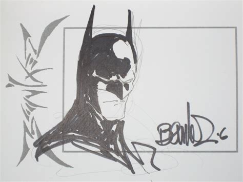 Batman Head Sketch By Joe Benitez In F Ms Benitez Joe Nudity