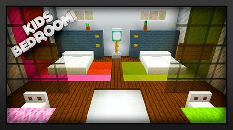 There are beds, wardrobes ideas and more. MInecraft - How To Make A Kids Bedroom - YouTube