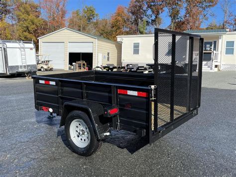Mct 5 X 8 W Solid Sides Utility Trailer New Enclosed Cargo Utility