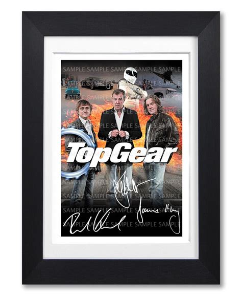 Top Gear Cast Signed Tv Show Series Season Poster Photo Autograph T