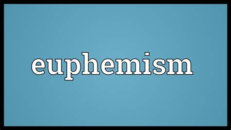 The Truth About Euphemism Uldissprogis