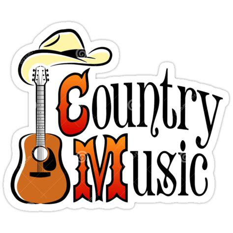 Country Music Stickers By Suprijalaludin Redbubble