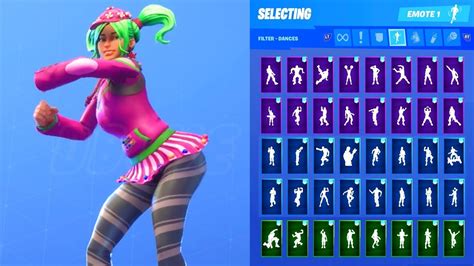 ZOEY SKIN SHOWCASE WITH ALL FORTNITE DANCES EMOTES YouTube