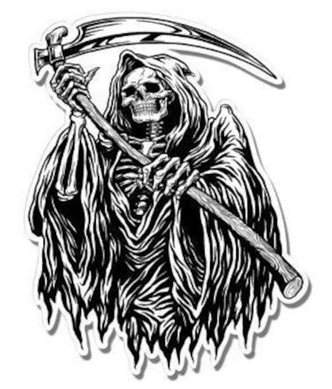 Skeleton Grim Reaper Wscythe Etsy
