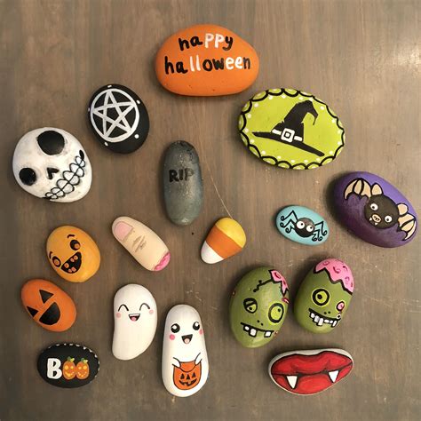 Halloween Painted Rocks Ideas