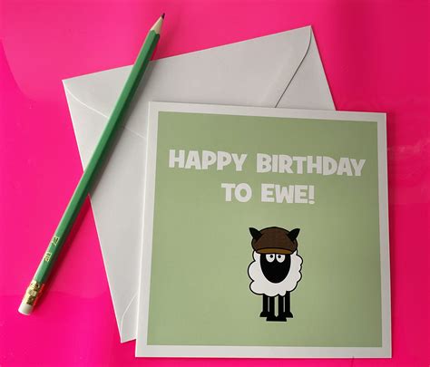 Happy Birthday To Ewe Card Character Shop