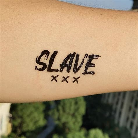 Temporary Tattoo Slave 10 Pack For Men Buy On With Free Shipping