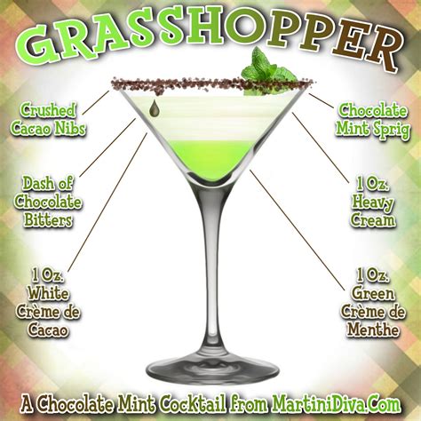 The Martini Diva The Grasshopper A Vintage Cocktail On The Comeback