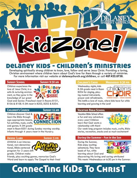 Childrens Ministries Flyer 2017 Delaney Street Baptist Church