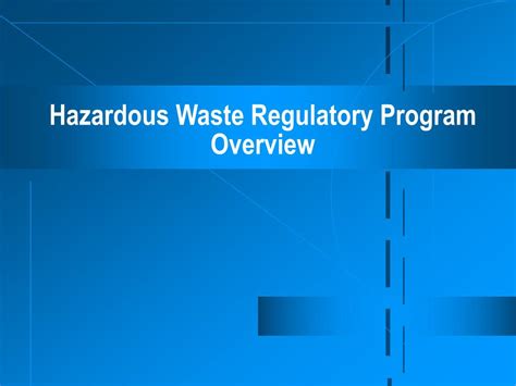 Ppt Heritage University Hazardous Waste Regulatory Review Course