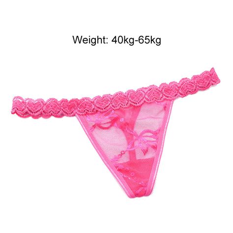 Womens Panties Sexy See Through Underwear Embroidery Lace Lingerie Briefs Ebay