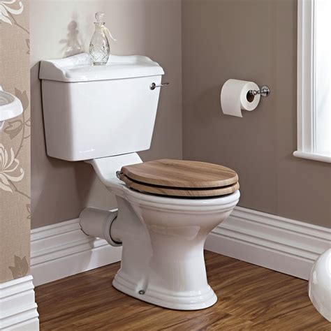 Milano Towneley White Traditional Close Coupled Toilet With Cistern
