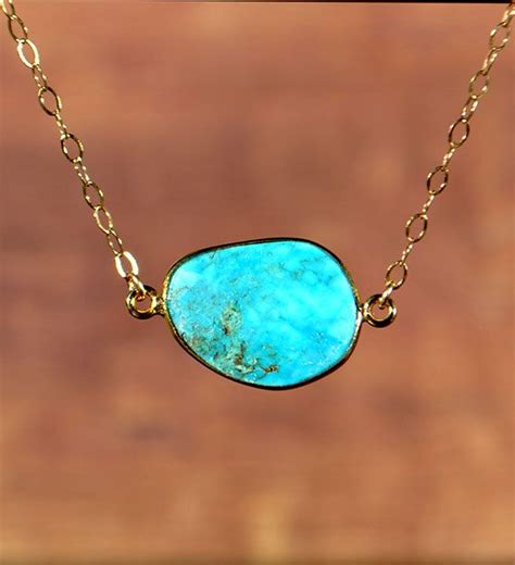 SALE Turquoise Necklace December Birthstone By MamacitaStudios