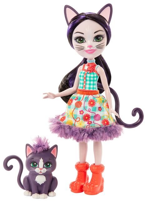Enchantimals Ciesta Cat Doll 6 In And Climber Animal Friend Figure