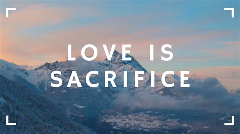 Love Is Sacrifice Oasis Ministries