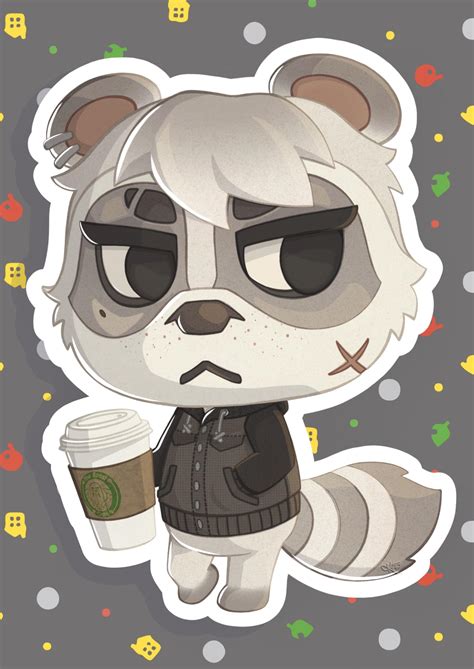 Oc Grumpy Little Raccoon Villager I Did While We Wait For Acnh R