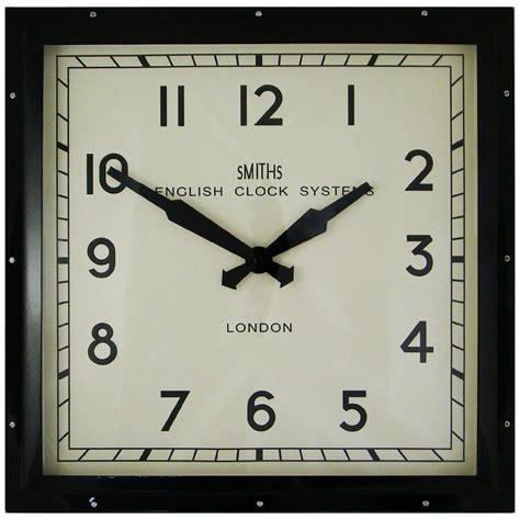 Roger Lascelles Clocks Smiths 41cm Wall Clock Uk Chrome