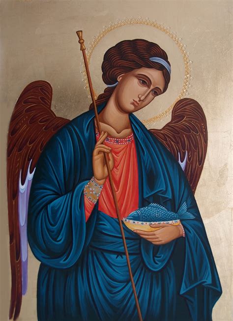 Icon Of Archangel Raphael St Raphael Orthodox Icon Etsy De