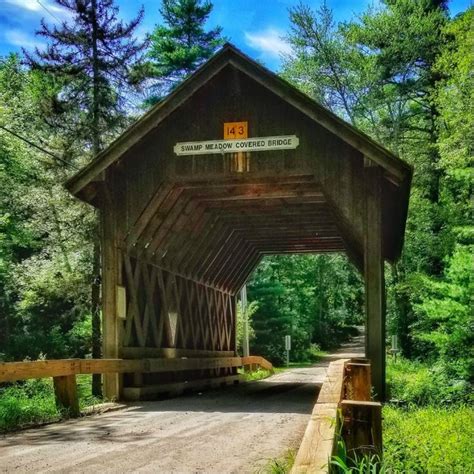 Swamp Meadow Bridge Is The Only Authentic Covered Bridge In Rhode Island