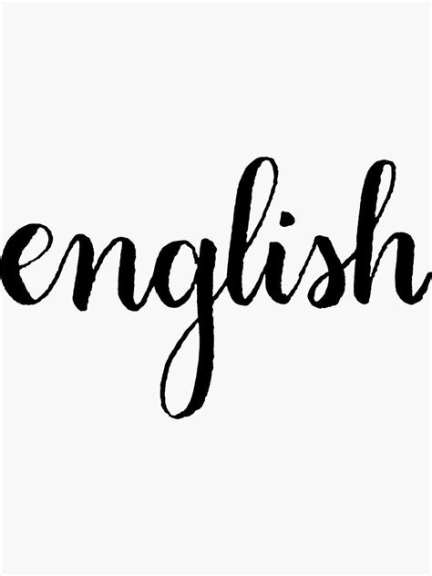 English Calligraphy Sticker By The Bangs English Calligraphy School