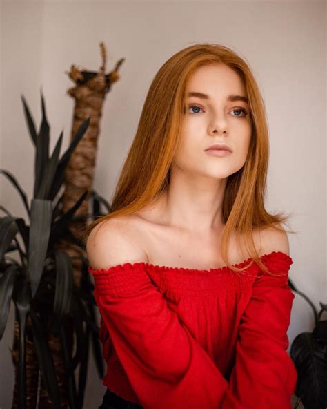 Julia Adamenko Red Hair Woman Redhead Girl Girls With Red Hair