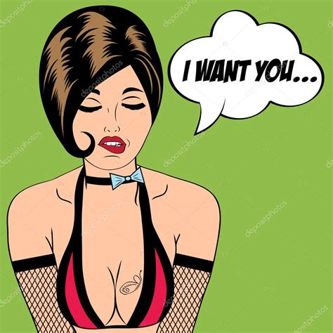 Sexy Horny Woman In Comic Style Xxx Illustration Stock Vector Image By