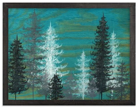 Teal Trees Wall Art Prints By Emily Magone Minted