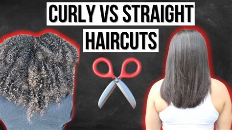 Curly Vs Straight Hair Cuts How To Cut Curly Hair Keke Kurly Youtube