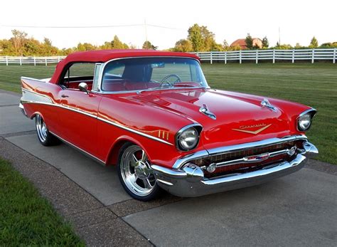 For Sale At Auction This 1957 Chevrolet Bel Air Convertible Stands Out